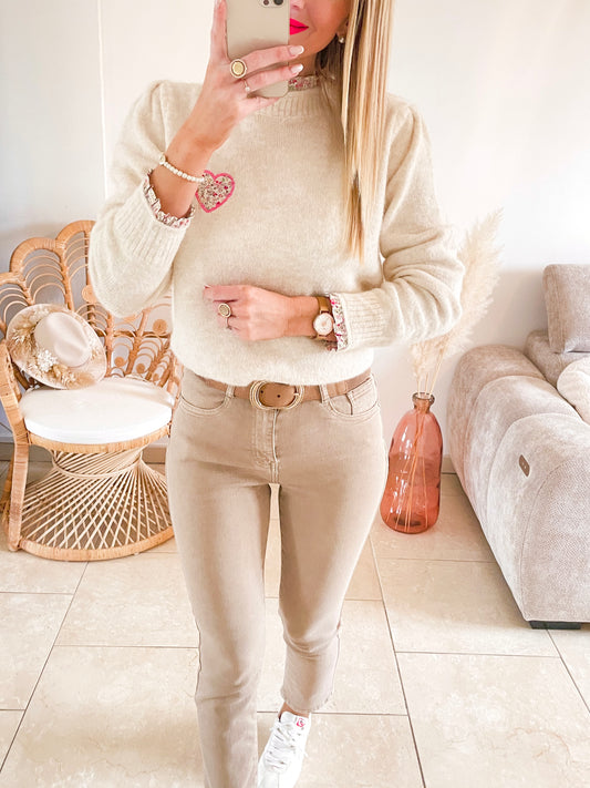 Pull Chleodore beige ♡