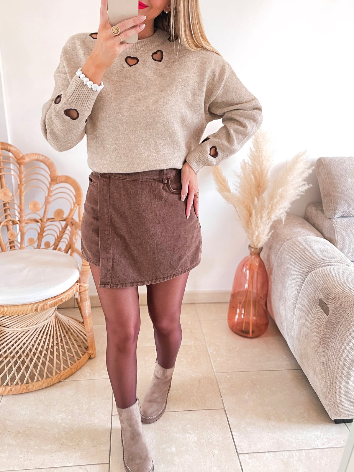 Jupe Short Giulia choco ♡
