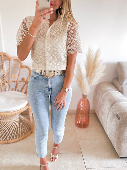 Top chemise Petal ♡