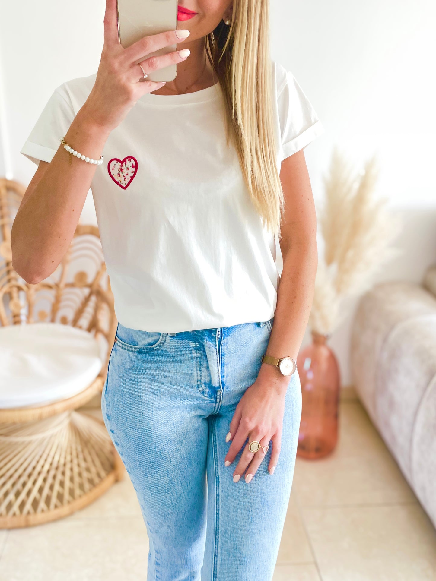 T-Shirt Cœur fleuri ♡