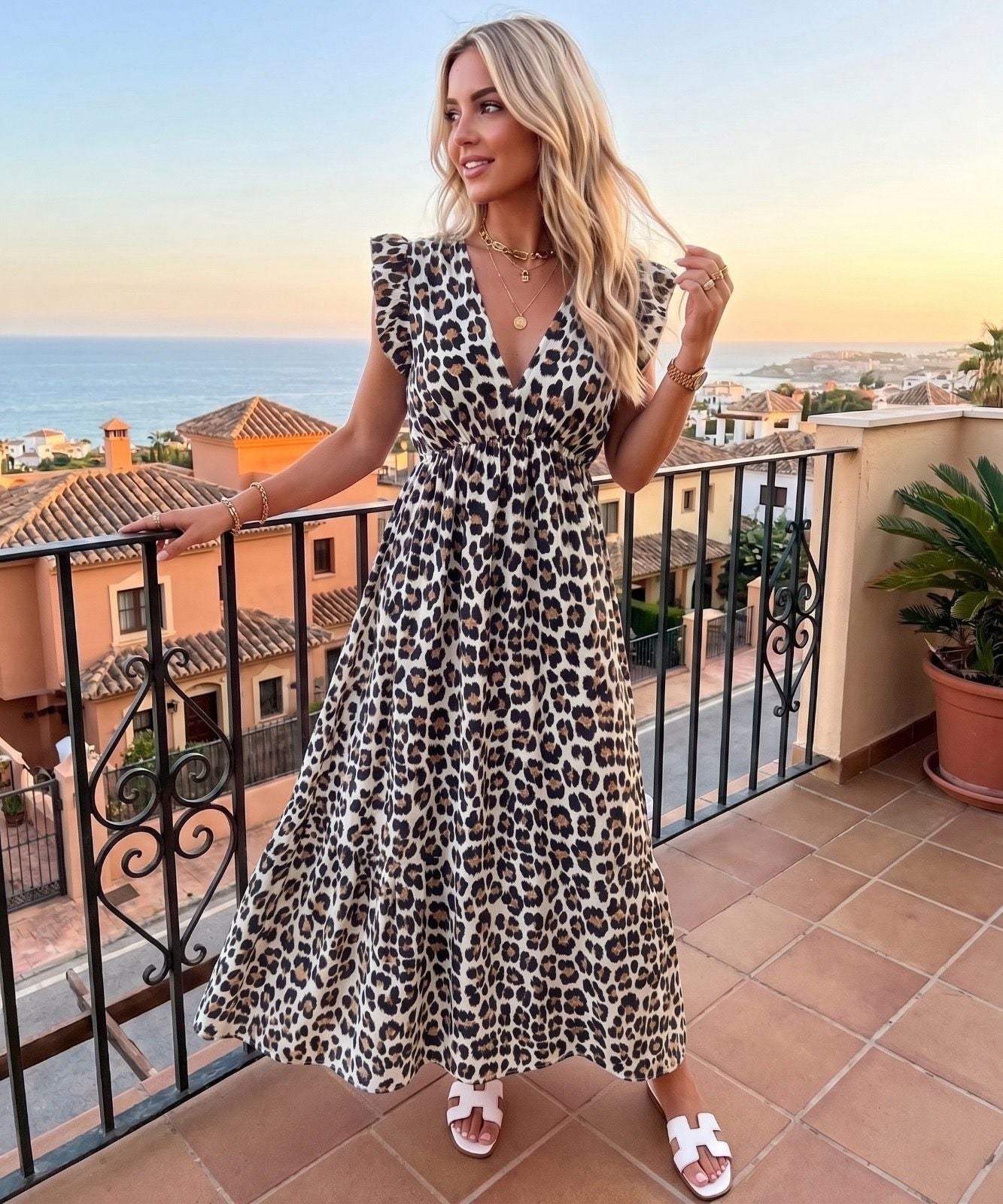 Robe Esmeralda leopard ♡