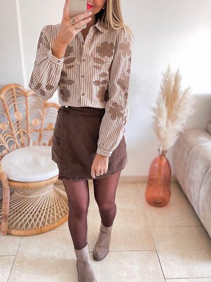 Chemisier Milie beige ♡
