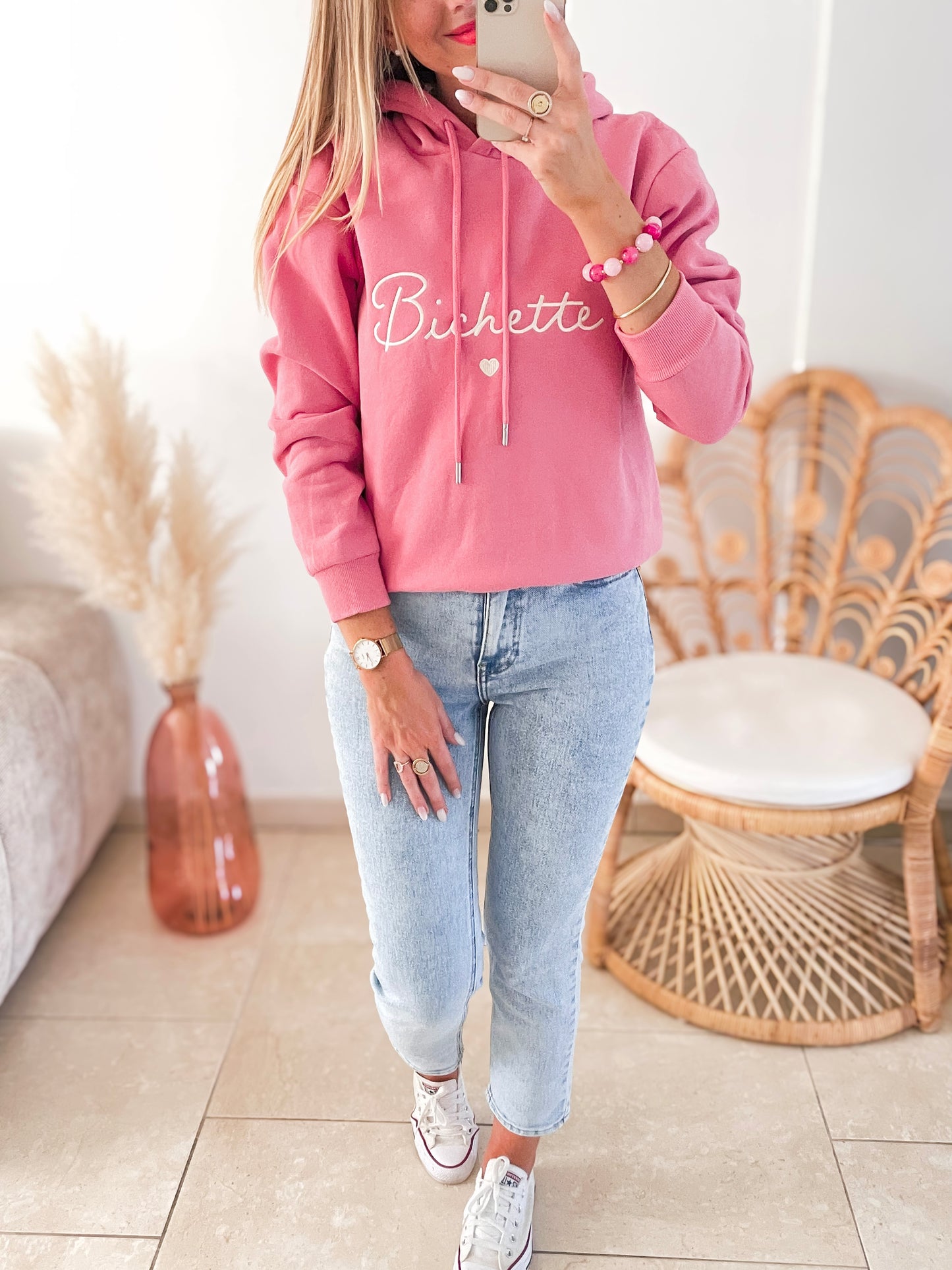 Sweat Bichette rose ♡