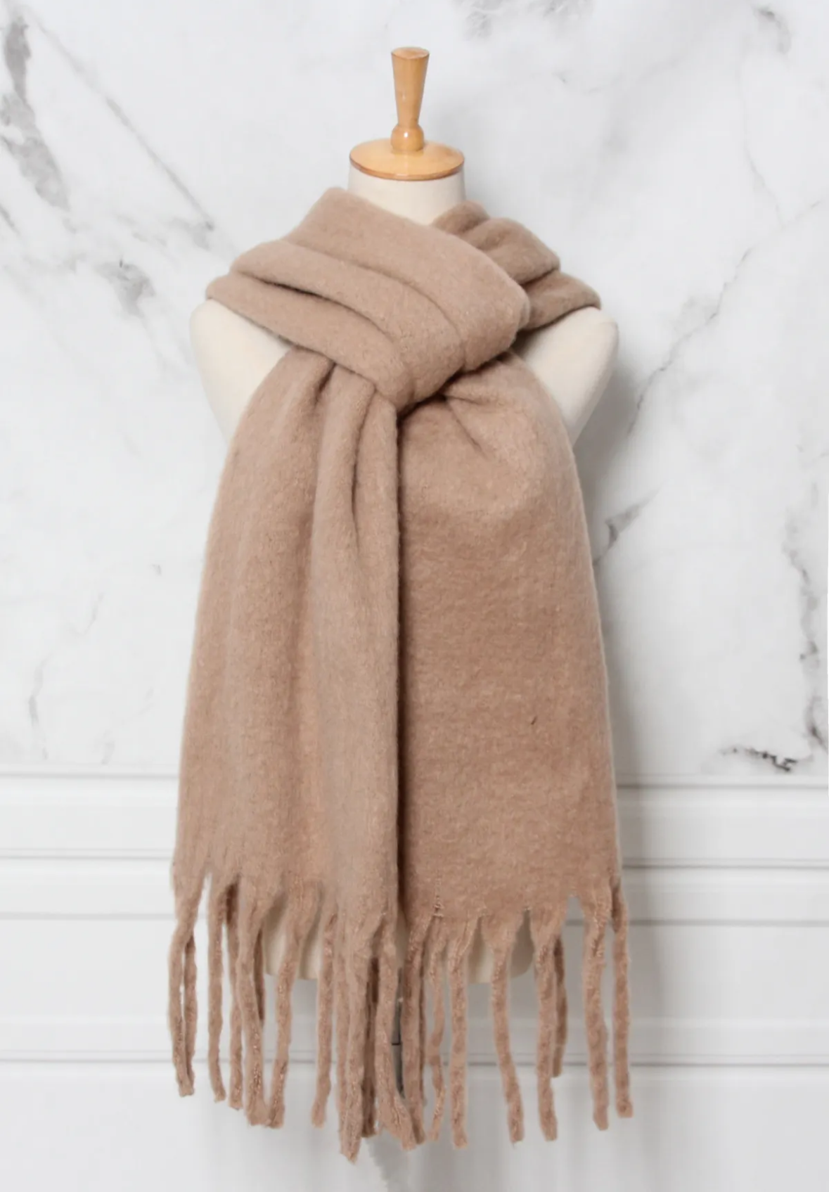 Echarpe douceur taupe ♡