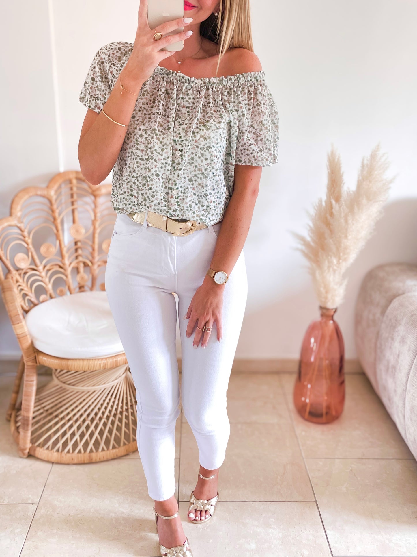 Top Douce kaki ♡