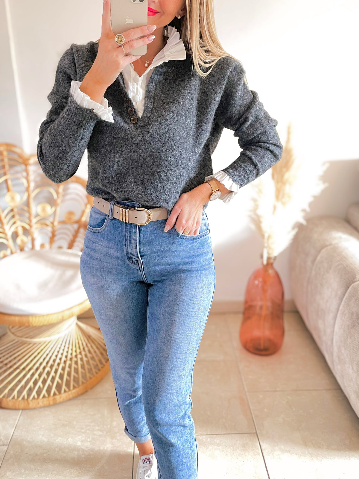 Pull Dayna gris ♡