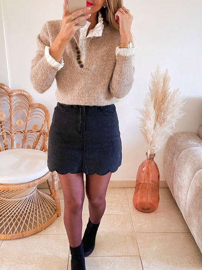 Pull Dayna taupe ♡