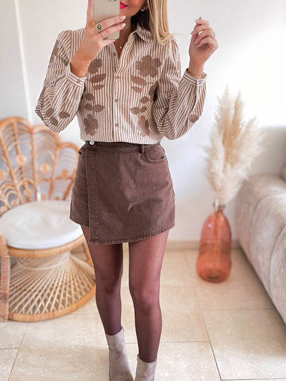 Chemisier Milie beige ♡