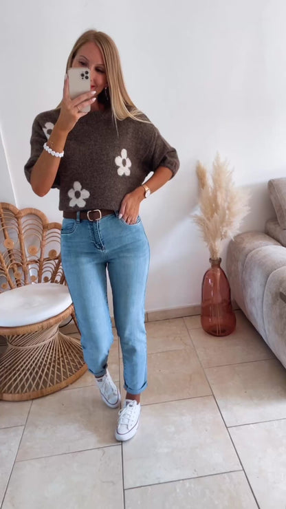 Jean Mom Époustouflant clair ♡