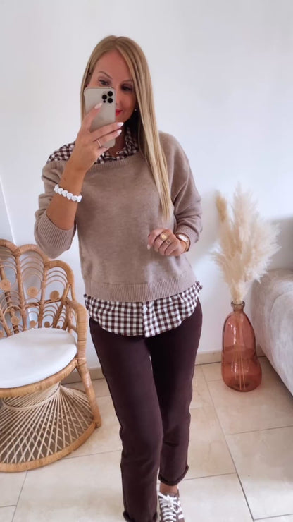 Jean Mom Époustouflant choco ♡ PRÉ COMMANDE 22.09