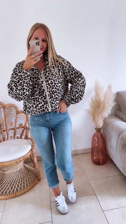 Veste Zippée léopard  ♡