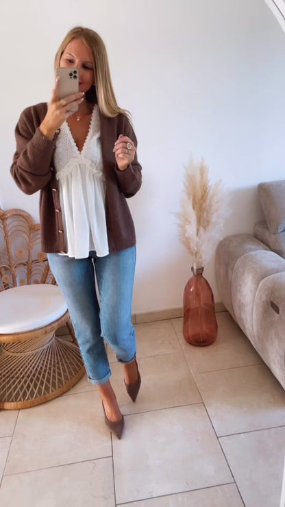 Blouse Esmeralda blanche ♡