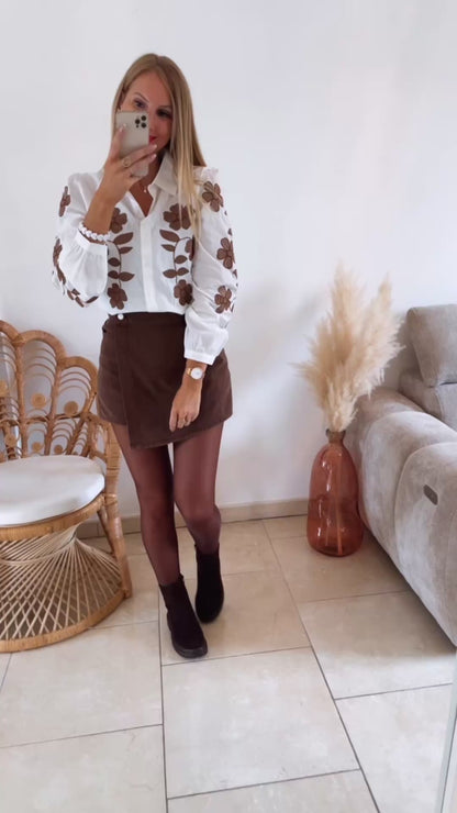 Jupe Short Giulia choco ♡