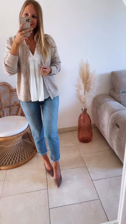 Blouse Esmeralda blanche ♡