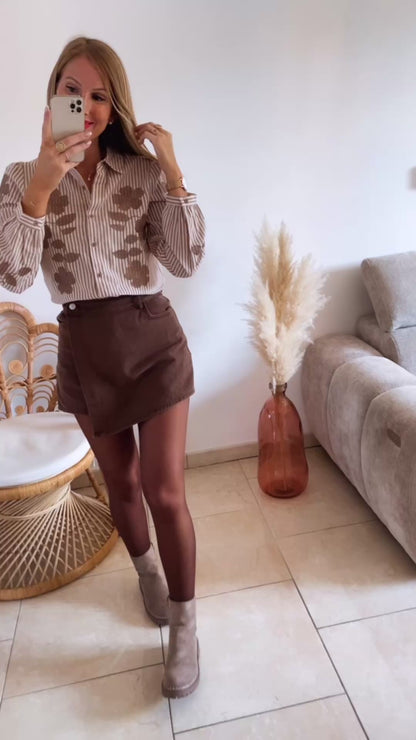 Chemisier Milie beige ♡