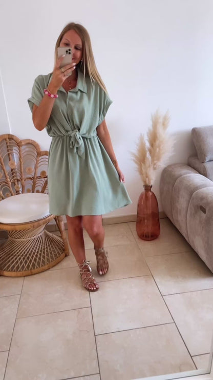 Robe Arsène vert d’eau ♡