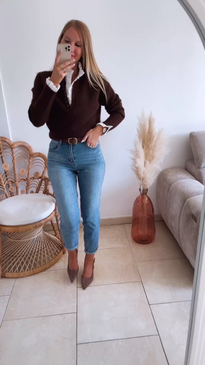 Pull Dayna chocolat ♡